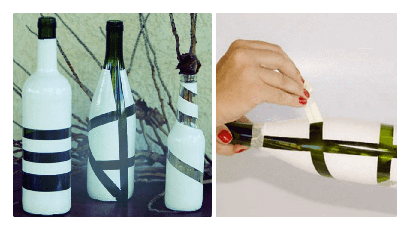 Как легко превратить стеклянную бутылку в вазу