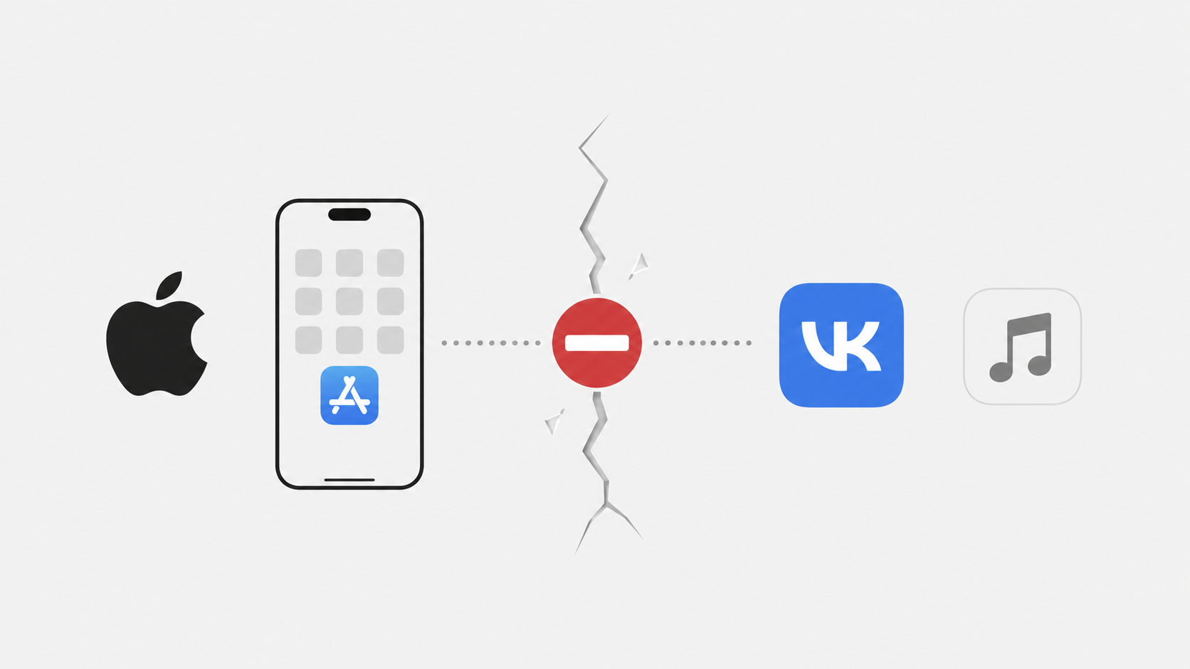 Цифровой разрыв — Apple заблокировала экосистему VK в российском App Store