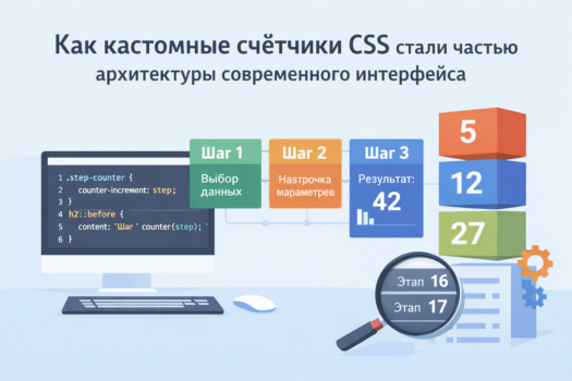 Как кастомные счётчики CSS стали частью архитектуры современного интерфейса