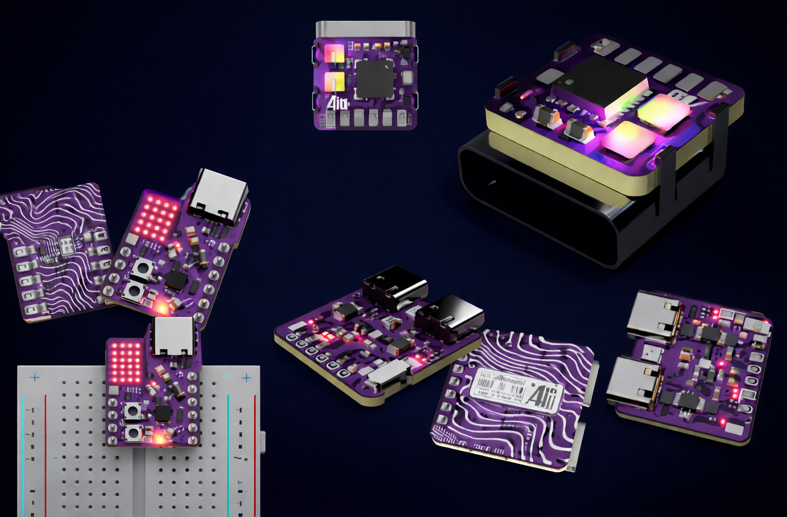 Миниатюрные devboard: AngstromIO и CH32V003 в одном корпусе