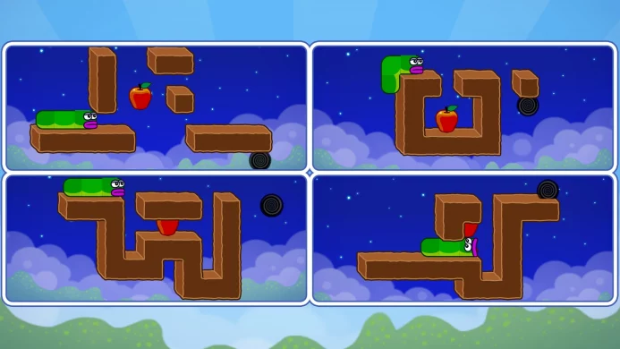 Apple Worm: Головоломка змейка